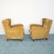 Velvet Tobacco Armchairs, 1950s, Set of 2 2