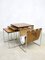 Vintage Nesting Tables with Magazine Rack from Brabantia Holland, Set of 4 2