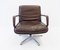 2000 Brown Leather Swivel Chair by Delta Design for Wilkhahn, 1960s 6