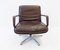 2000 Brown Leather Swivel Chair by Delta Design for Wilkhahn, 1960s, Image 6