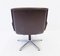 2000 Brown Leather Swivel Chair by Delta Design for Wilkhahn, 1960s 4