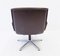 2000 Brown Leather Swivel Chair by Delta Design for Wilkhahn, 1960s, Image 4