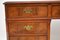 Large Vintage Walnut Leather Top Pedestal Desk 6