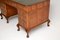 Large Vintage Walnut Leather Top Pedestal Desk, Image 10