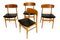 Esszimmerstühle aus Teak & Buche, 1960er, 4er Set 1