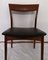 Solid Teak Side Chair With Black Leatherette, 1970s 8