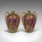 Ánforas de vino decorativas de cerámica pintadas a mano, años 50. Juego de 2, Imagen 1