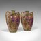 Ceramic Decorative Hand-Painted Wine Amphoras, England, 1950s, Set of 2 2