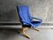 Chaise Siesta Mid-Century Bleue par Ingmar Relling pour Westnofa, 1960s 12