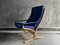 Chaise Siesta Mid-Century Bleue par Ingmar Relling pour Westnofa, 1960s 15