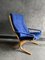Chaise Siesta Mid-Century Bleue par Ingmar Relling pour Westnofa, 1960s 1