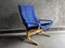 Mid-Century Siesta Blue Chair by Ingmar Relling for Westnofa, 1960s, Image 14