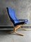 Chaise Siesta Mid-Century Bleue par Ingmar Relling pour Westnofa, 1960s 3