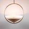 Murano Glass White Gold Pendant Lamp, Italy, 1980s, Image 9