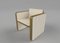 Somnus Armchair with Flute Detailing in Ivory Boucle and Brass Tint by Casa Botelho 4