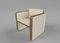 Somnus Armchair with Flute Detailing in Ivory Boucle and Brass Tint by Casa Botelho, Image 4