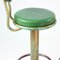 Bar Stool in Metal and Leather, Czechoslovakia, 1950s 7