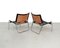 Black Leather and Chrome Lounge Chairs, 1970s, Set of 2 5
