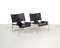 Black Leather and Chrome Lounge Chairs, 1970s, Set of 2, Image 8