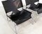 Black Leather and Chrome Lounge Chairs, 1970s, Set of 2 2