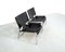 Black Leather and Chrome Lounge Chairs, 1970s, Set of 2 4