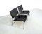 Black Leather and Chrome Lounge Chairs, 1970s, Set of 2, Image 4