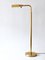 Lámpara de pie regulable Mid-Century de latón de Metalarte, años 70, Imagen 14