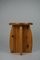 Vintage Swedish Solid Wooden Stool, 1970s, Image 1