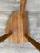 Taburete vintage de madera con trípode, Francia, Imagen 6