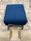 Art Deco Style Black Ebony, Blue Notte Velvet, and Beech Ottoman by Casa Botelho, Image 10