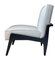 Art Deco Style Black Ebony, Beech Wood, and Boucle Atena Chair by Casa Botelho, Image 1
