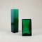 Vase und Grüne Kristallglas Schale von WMF, 1960er, 2er Set 2