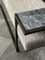 Industrial Style Eros Bench in Blackened Steel, Marble Tray & Jasper Fabric by Casa Botelho, Image 6