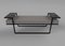 Industrial Style Eros Bench in Blackened Steel, Marble Tray & Jasper Fabric by Casa Botelho 10