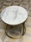 Tavolino da caffè Diana rotondo in tinta ottone e marmo di Casa Botelho, Immagine 10