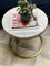 Modern Diana Round Coffee Table with Brass Tint & Marble by Casa Botelho 9