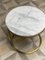 Modern Diana Round Coffee Table with Brass Tint & Marble by Casa Botelho, Image 8