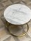 Tavolino da caffè Diana rotondo in tinta ottone e marmo di Casa Botelho, Immagine 8