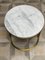 Tavolino da caffè Diana rotondo in tinta ottone e marmo di Casa Botelho, Immagine 11