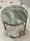 Tavolino da caffè Diana rotondo in tinta ottone e marmo di Casa Botelho, Immagine 6