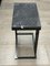 Art Deco Inspired Elio II Slim Side Table in Black Powder Coated & Black Marquina Marble Surface by Casa Botelho 3