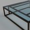 Art Deco Inspired Elio Coffee Table Large Powder-Coated & Glass Surface by Casa Botelho 8