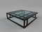 Art Deco Inspired Elio Coffee Table Large Powder-Coated & Glass Surface by Casa Botelho, Image 5