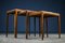 Rosewood Nesting Tables by Johannes Andersen for CFC Silkeborg, 1960s, Set of 3 4