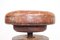 Adjustable Artist's Stool in Oak and Patinated Leather, 1930s 4