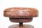 Adjustable Artist's Stool in Oak and Patinated Leather, 1930s, Image 4