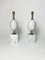 Eiförmige Tischlampe aus weißem Carrara Marmor von Philippe Barbier, 1960er, 2er Set 1