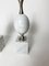 Lampe de Bureau en Forme d'Oeuf en Marbre de Carrare Blanc par Philippe Barbier, 1960s, Set de 2 3