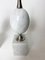 Eiförmige Tischlampe aus weißem Carrara Marmor von Philippe Barbier, 1960er, 2er Set 4