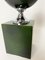 Mid-Century Table Lamps in Green Lacquered Steel by Philippe Barbier, 1960s, Set of 2 4